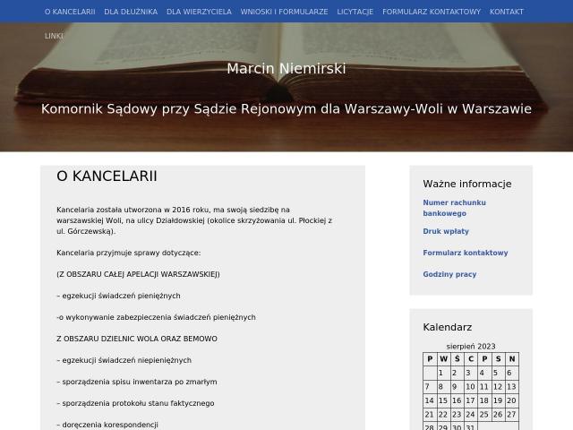 Marcin Niemirski Komornik Sądowy